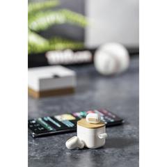 Vue Écouteurs Zoe de couleur blanc| Krokrodeal