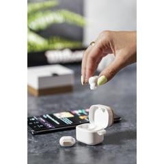 Vue Écouteurs Zoe de couleur blanc| Krokrodeal