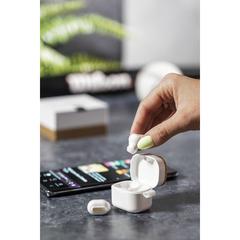 Vue Écouteurs Zoe de couleur blanc| Krokrodeal
