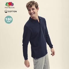 Vue générale Polo Adulte Premium Long Sleeve | Krokrodeal