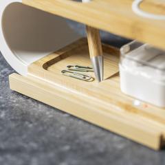 Vue Chargeur Organiseur Lonclow de couleur blanc| Krokrodeal