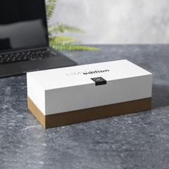 Vue Chargeur Organiseur Lonclow de couleur blanc| Krokrodeal