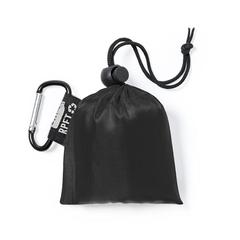 Vue Poncho Brinek de couleur noir| Krokrodeal
