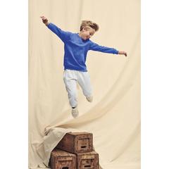Vue Sweat-Shirt Enfant Classic Set-In Sweat de couleur blanc| Krokrodeal