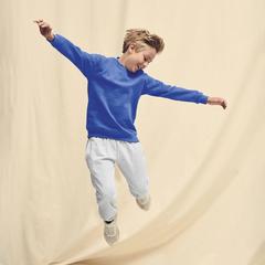 Vue Sweat-Shirt Enfant Classic Set-In Sweat de couleur blanc| Krokrodeal