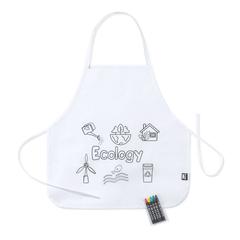 Vue Tablier Mayfil de couleur blanc| Krokrodeal