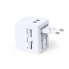 Vue Adaptateur Prises Beigar de couleur blanc| Krokrodeal
