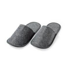 Vue Pantoufles Kaicel de couleur gris| Krokrodeal