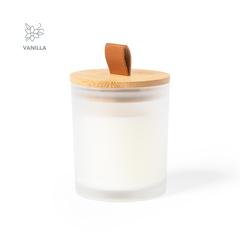 Vue Bougie Aromatique Lonka de couleur blanc| Krokrodeal
