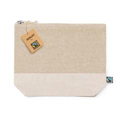 Vue Nécessaire Adaldy Fairtrade de couleur beige| Krokrodeal