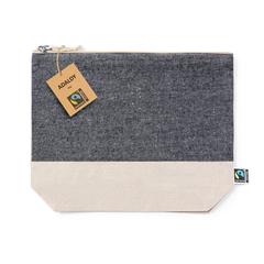 Vue Nécessaire Adaldy Fairtrade de couleur noir| Krokrodeal