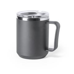 Vue Tasse Thermique Tikam de couleur gris| Krokrodeal