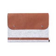 Vue Housse pour Ordinateur Portable Brack de couleur gris| Krokrodeal