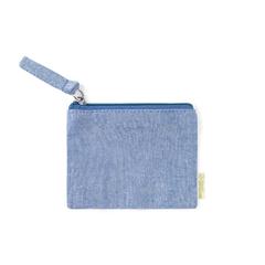 Vue Porte Monnaie Fontix de couleur bleu| Krokrodeal
