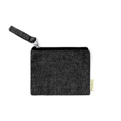 Vue Porte Monnaie Fontix de couleur noir| Krokrodeal