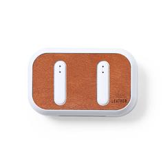 Vue Écouteurs Shizar RCS de couleur marron| Krokrodeal