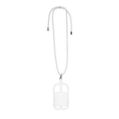 Vue Lanyard Sebly de couleur blanc| Krokrodeal