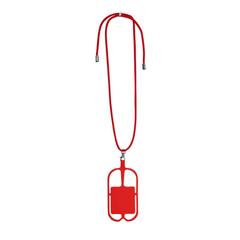 Vue Lanyard Sebly de couleur rouge| Krokrodeal