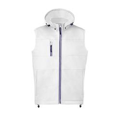 Vue Gilet Seldon de couleur blanc| Krokrodeal
