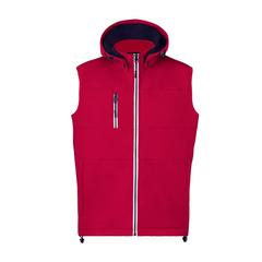 Vue Gilet Seldon de couleur rouge| Krokrodeal