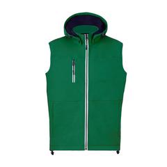 Vue Gilet Seldon de couleur vert| Krokrodeal