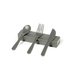 Vue Set Couverts Florax de couleur gris| Krokrodeal