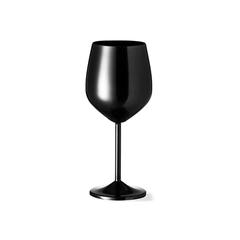Vue Verre à Vin Arlene de couleur noir| Krokrodeal
