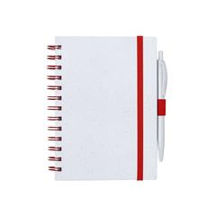 Vue Cahier Ciara de couleur rouge| Krokrodeal