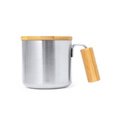 Vue Tasse Thermique Claire de couleur gris| Krokrodeal