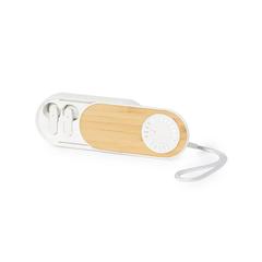 Vue Écouteurs Haut-Parleurs Gissel de couleur beige| Krokrodeal