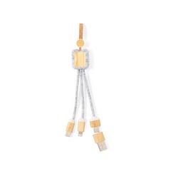 Vue Câble de Charge Braxton de couleur gris| Krokrodeal