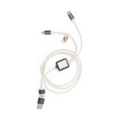 Vue Câble de Charge Seymur de couleur marron| Krokrodeal