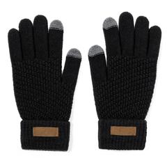 Vue Gant Tactile Demsey de couleur noir| Krokrodeal