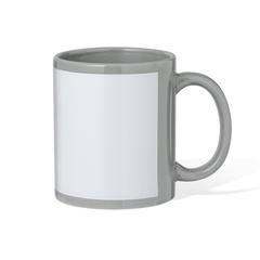 Vue Tasse Sublimation Orchix de couleur gris| Krokrodeal