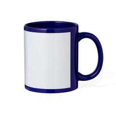 Vue Tasse Sublimation Orchix de couleur bleu| Krokrodeal