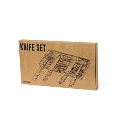 Vue générale Set Couteaux Bergin | Krokrodeal