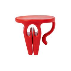 Vue Pince Porte-Gobelet Tusca de couleur rouge| Krokrodeal