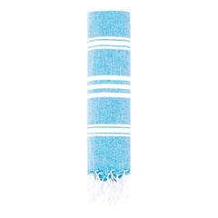 Vue Paréo Serviette Harlow de couleur bleu| Krokrodeal