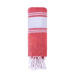 Vue Paréo Serviette Donell de couleur rouge| Krokrodeal