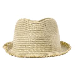 Vue Chapeau Harmon de couleur beige| Krokrodeal