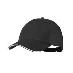 Vue Casquette Sandrok de couleur noir| Krokrodeal