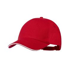 Vue Casquette Sandrok de couleur rouge| Krokrodeal