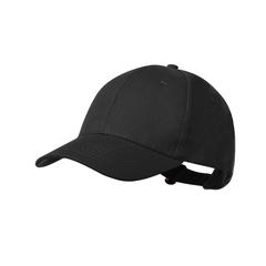 Vue Casquette Daimat de couleur noir| Krokrodeal