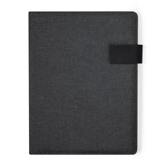 Vue Porte-Documents Linnoa de couleur noir| Krokrodeal