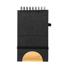 Vue Cahier Support Alyxa de couleur noir| Krokrodeal
