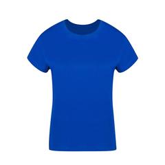 Vue T-Shirt Femme Couleur Seiyo de couleur bleu| Krokrodeal