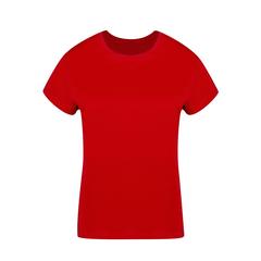 Vue T-Shirt Femme Couleur Seiyo de couleur rouge| Krokrodeal