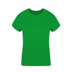 Vue T-Shirt Femme Couleur Seiyo de couleur vert| Krokrodeal