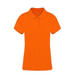 Vue Polo Femme Couleur Koupan de couleur orange| Krokrodeal