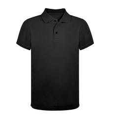 Vue Polo Tecnic Ratlam de couleur noir| Krokrodeal